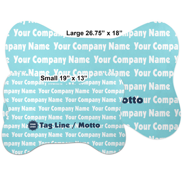 Logo & Company Name Bone Shaped Mat Comparison