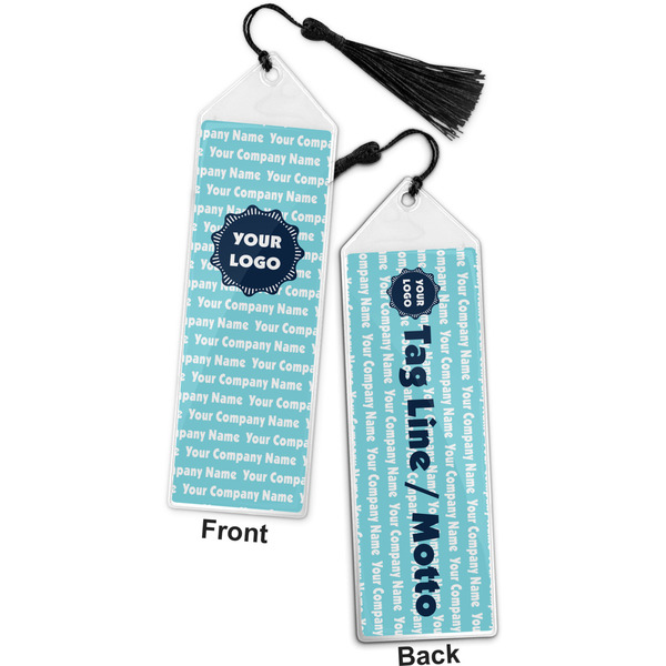 Logo & Company Name Bookmark with tassel - Front and Back