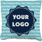 Logo & Company Name Burlap Pillow 16"