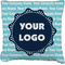 Logo & Company Name Burlap Pillow 18"