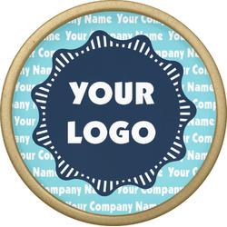 Logo & Company Name Cabinet Knob - Gold