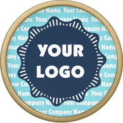 Logo & Company Name Cabinet Knob - Gold