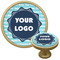 Logo & Company Name Cabinet Knob - Gold - Multi Angle