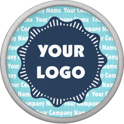 Logo & Company Name Cabinet Knob - Silver