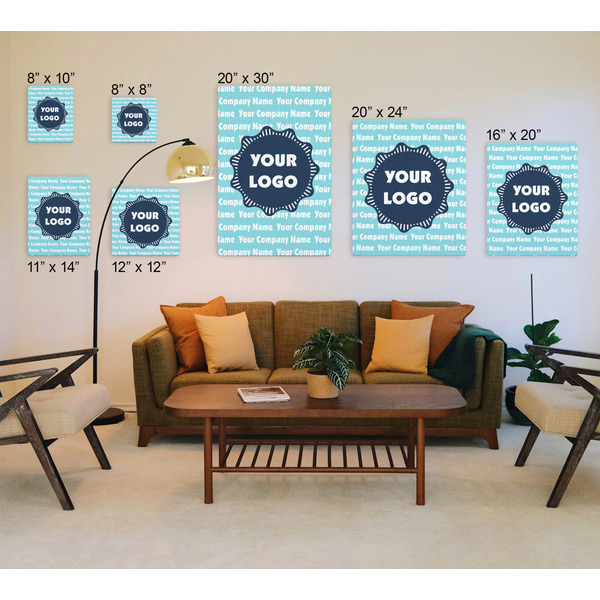 Logo & Company Name Canvas Prints - Multiple Sizes