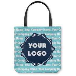 Logo & Company Name Canvas Tote Bag - Medium - 16"x16" (Personalized)