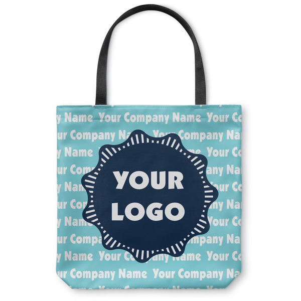 Custom Logo & Company Name Canvas Tote Bag - Medium - 16" x 16"