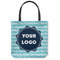 Logo & Company Name Canvas Tote Bag - Medium - 16" x 16"
