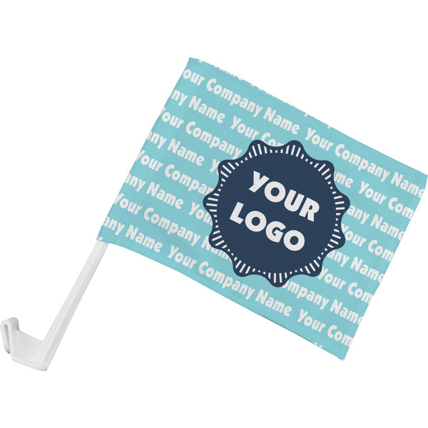 Custom Logo & Company Name Car Flag - Small