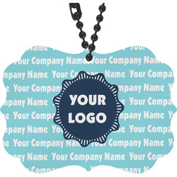 Logo & Company Name Rear View Mirror Decor