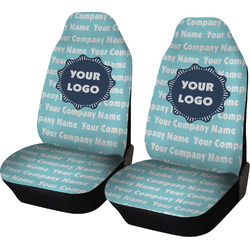 Logo & Company Name Car Seat Covers - Set of Two