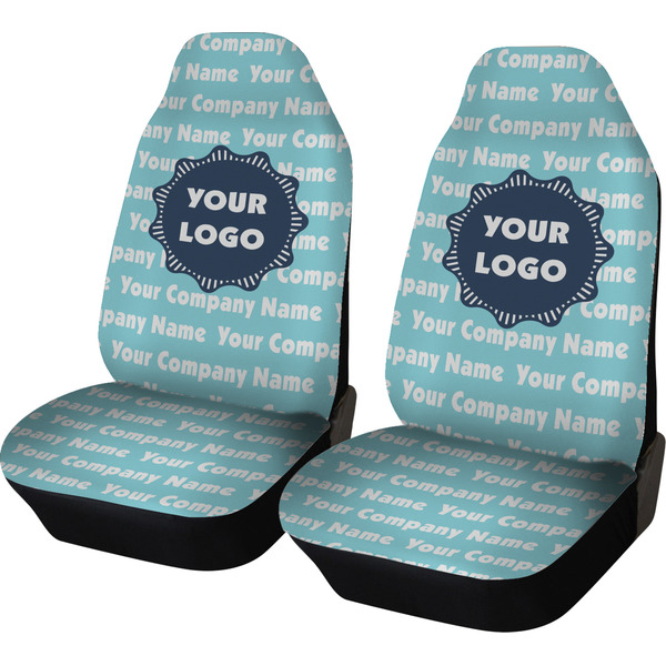 Custom Logo & Company Name Car Seat Covers - Set of Two