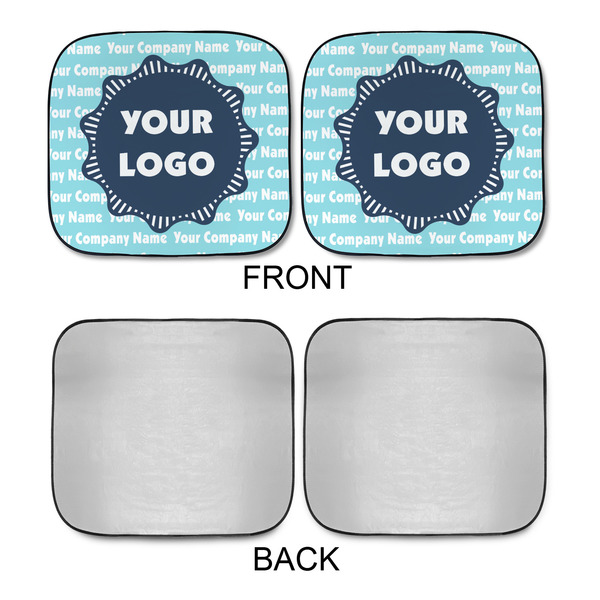 Logo & Company Name Car Sun Shades - APPROVAL