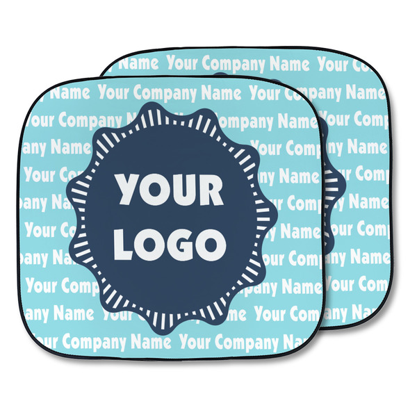 Custom Logo & Company Name Car Sun Shade - Two Piece