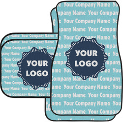 Logo & Company Name Car Floor Mats Set - 2 Front & 2 Back (Personalized)