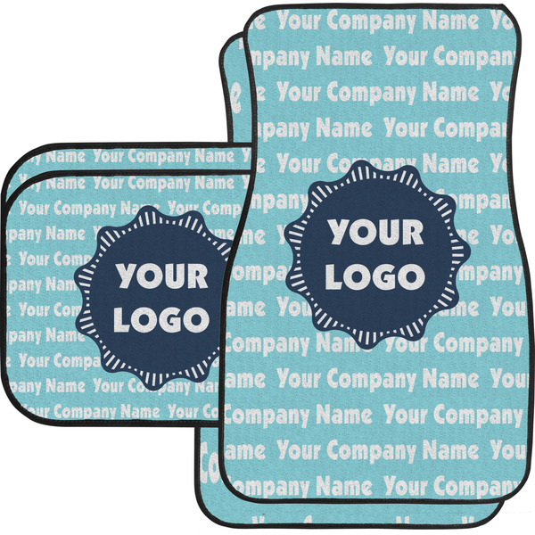 Custom Logo & Company Name Car Floor Mats Set - 2 Front & 2 Back