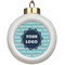 Logo & Company Name Ceramic Ball Ornament