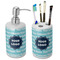 Logo & Company Name Ceramic Bathroom Accessories Set