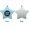 Logo & Company Name Ceramic Flat Ornament - Star Front & Back (APPROVAL)