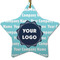 Logo & Company Name Star Ceramic Ornament