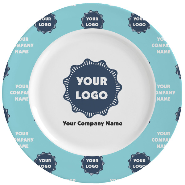 Custom Logo & Company Name Ceramic Dinner Plates - Set of 4