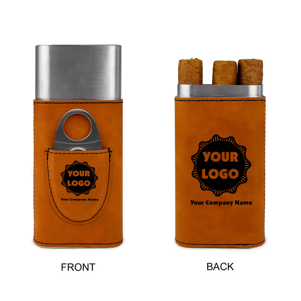 Logo & Company Name Cigar Case with Cutter - Double Sided - Approval
