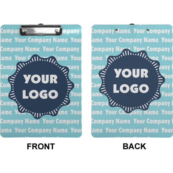 Logo & Company Name Clipboard (Letter) (Front + Back)