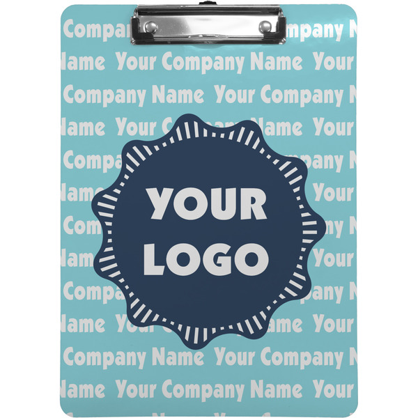 Custom Logo & Company Name Clipboard - Letter Size