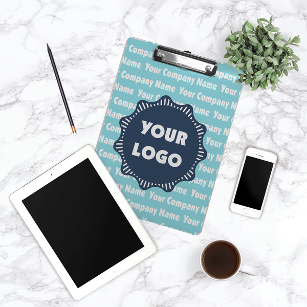Logo & Company Name Clipboard - Lifestyle Photo