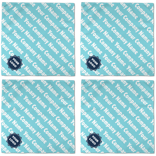Logo & Company Name Cloth Napkins - Personalized Dinner (APPROVAL) Set of 4