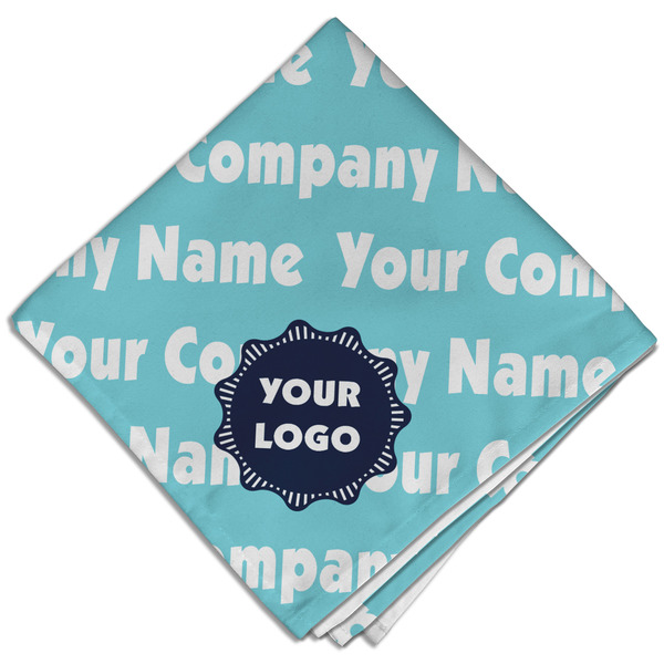 Logo & Company Name Cloth Napkins - Personalized Dinner (Folded Four Corners)