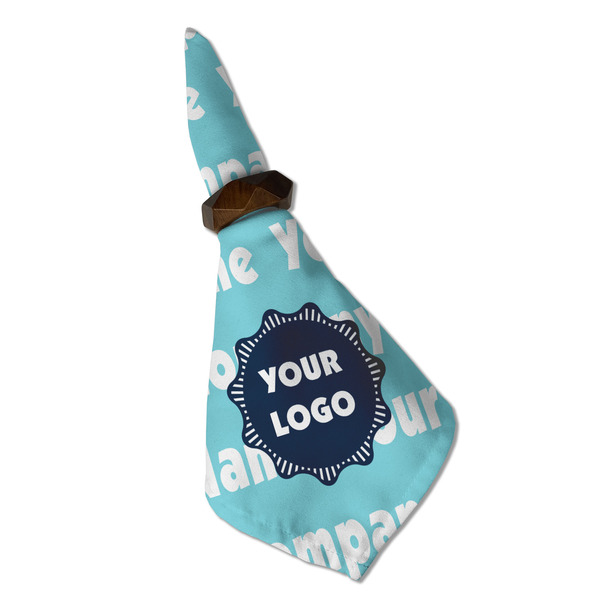 Logo & Company Name Cloth Napkins - Personalized Dinner (Folded in Ring) (MAIN)