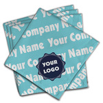 Logo & Company Name Cloth Dinner Napkins - Set of 4