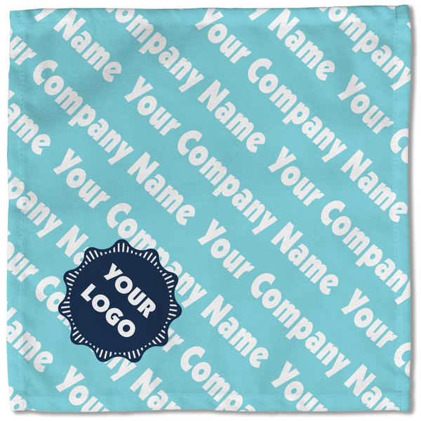 Logo & Company Name Cloth Napkins - Personalized Lunch (Single Full Open)