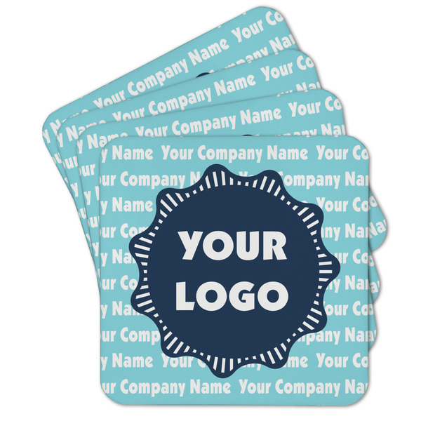 Custom Logo & Company Name Cork Coaster - Set of 4