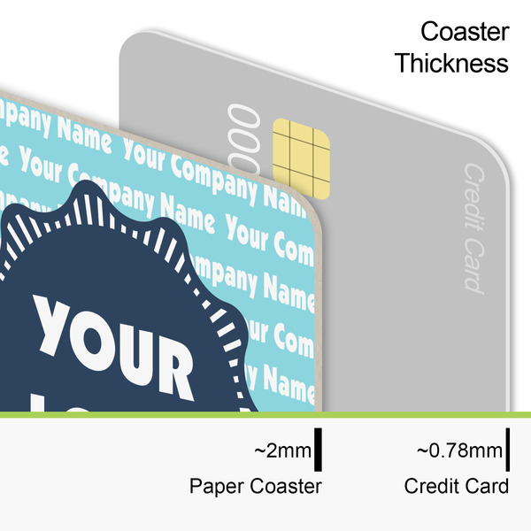 Logo & Company Name Coaster Thickness