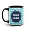Logo & Company Name Coffee Mug - 11 oz - Black