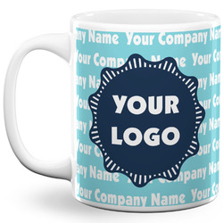 Logo & Company Name 11 Oz Coffee Mug - White