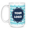 Logo & Company Name Coffee Mug - 15 oz - White