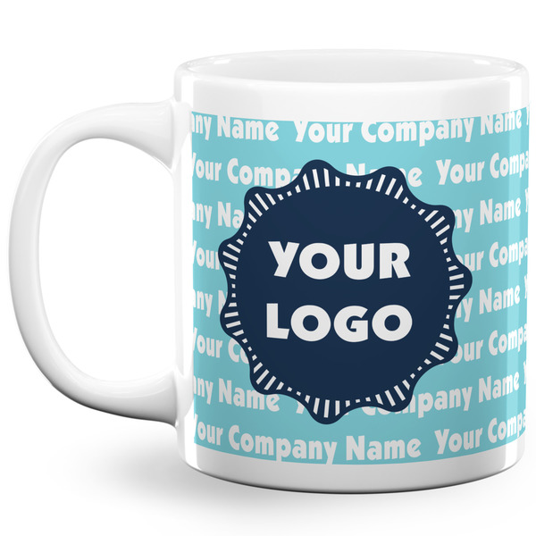 Custom Logo & Company Name 20 oz Coffee Mug - White