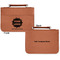 Logo & Company Name Cognac Leatherette Bible Covers - Large Double Sided Apvl