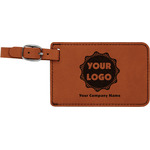 Logo & Company Name Leatherette Luggage Tag