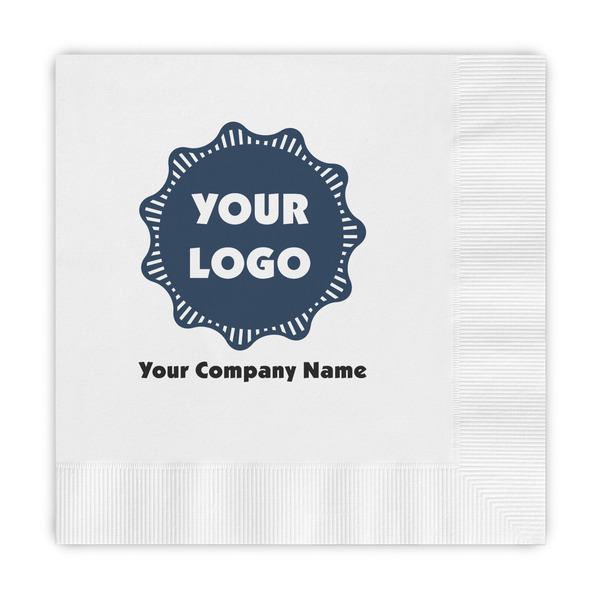 Custom Logo & Company Name Embossed Decorative Napkins
