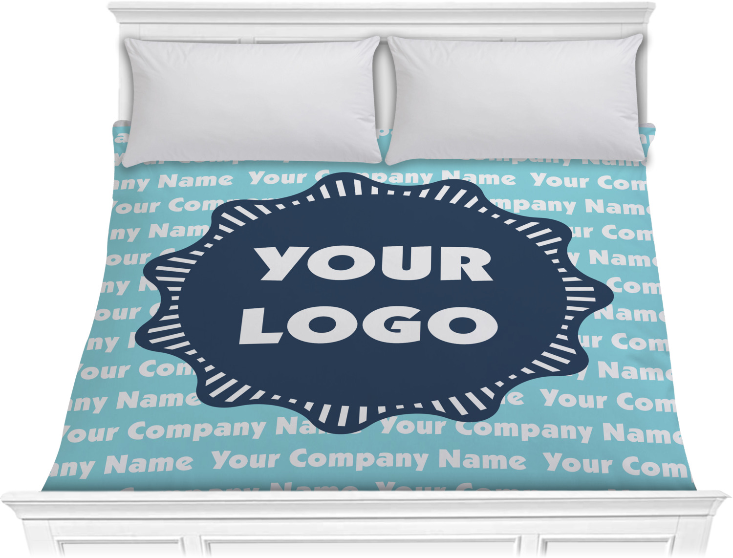 Logo & Company Name Comforter King (Personalized) YouCustomizeIt