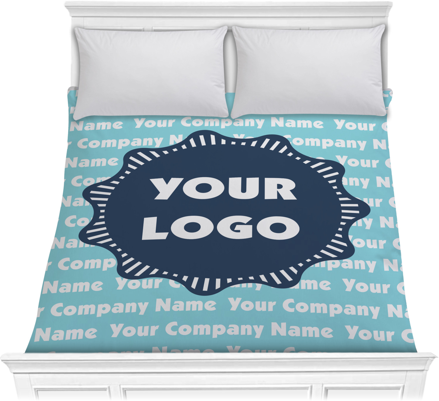 Logo & Company Name Comforter Full / Queen (Personalized) YouCustomizeIt