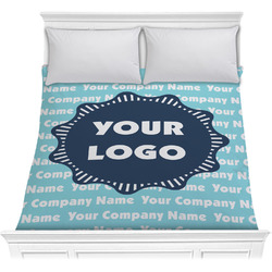 Logo & Company Name Comforter - Full / Queen (Personalized)