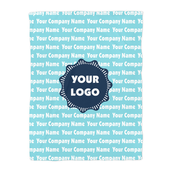Logo & Company Name Comforter - Twin - Front