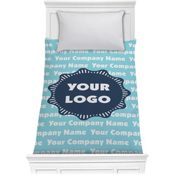 Logo & Company Name Comforter - Twin