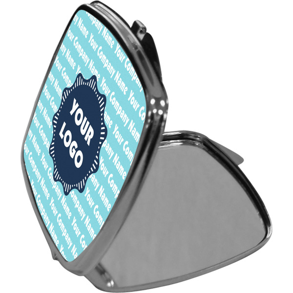 Logo & Company Name Compact Mirror (Side View)