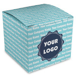 Logo & Company Name Cube Favor Box